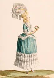Caraco à la Polonaise, gegraveerd door Dupin, uit 
